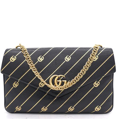 thiara gucci|GUCCI Calfskin Diagonal GG Medium Thiara Double Envelope .